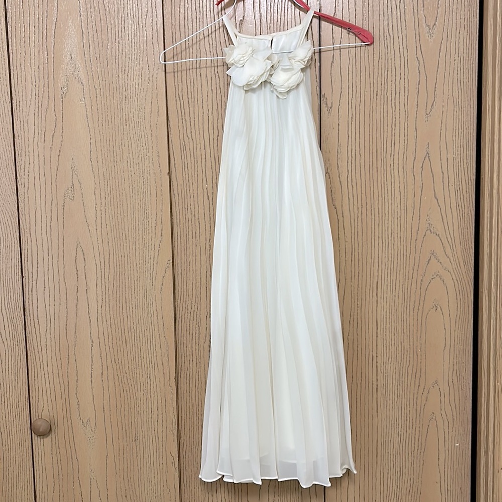 Off white pleated dress